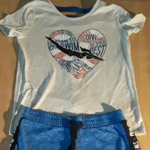 Justice Swim - Summer Shorts and Shirt